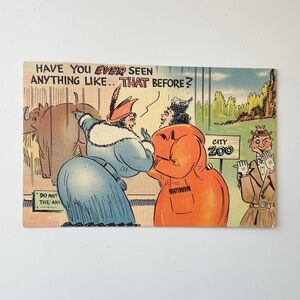 Vintage Postcard 1944 Have You Ever Seen Anything Like That Before? City Zoo